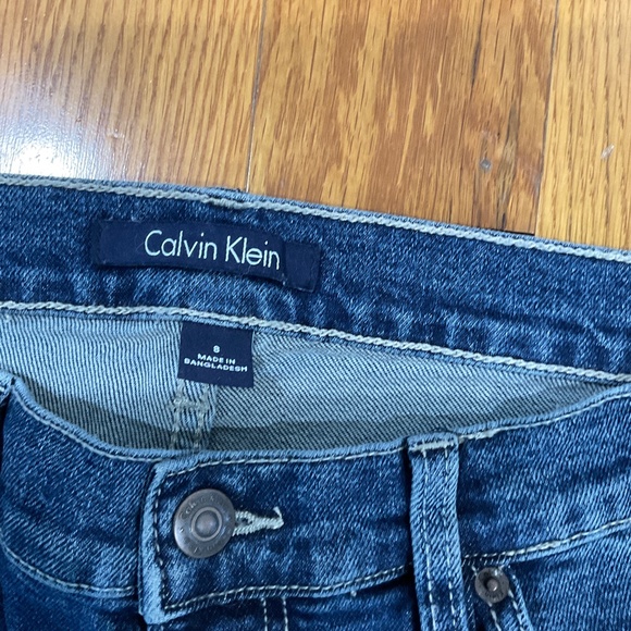 Calvin Klein Blue Denim Jeans, Size 8, NWOT - Picture 2 of 4